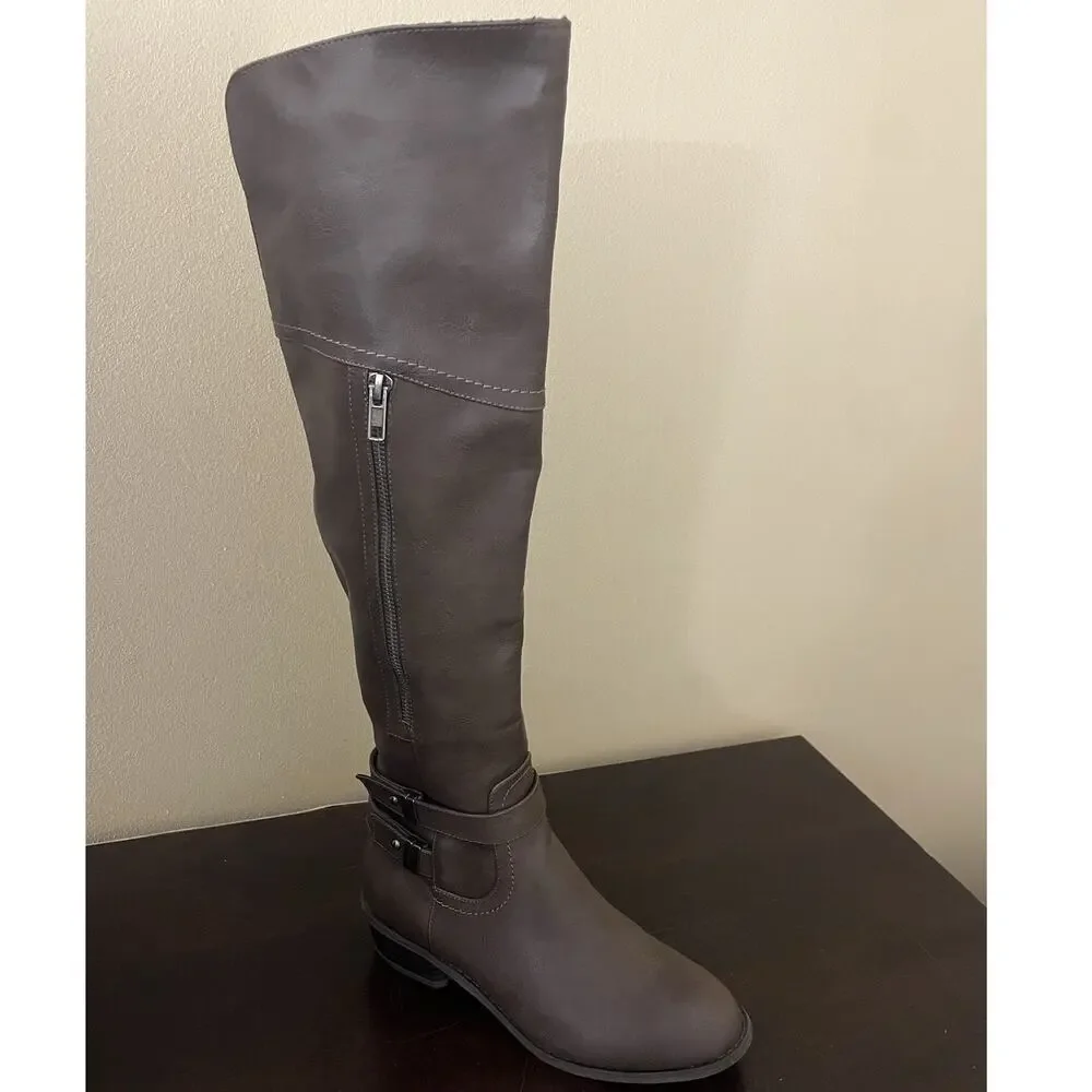 Indigo Women's Over the Knee Boots‎ Dark Brown